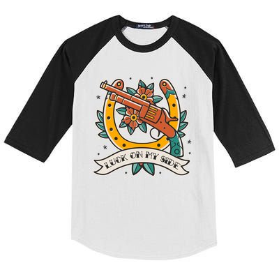 Luck On My Side Gun Kids Colorblock Raglan Jersey