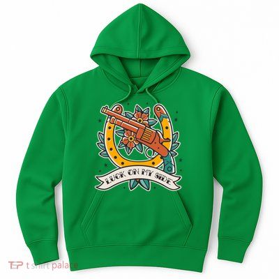 Luck On My Side Gun Hoodie