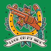 Luck On My Side Gun Women's V-Neck T-Shirt