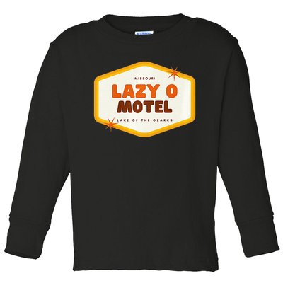 Lazy O Motel Lake Of The Ozarks Missouri Toddler Long Sleeve Shirt