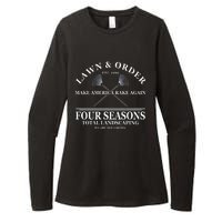 Lawn & Order Make America Rake Again Four Seasons Total Landscaping Womens CVC Long Sleeve Shirt