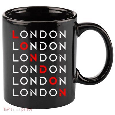 London 11oz C Handle Ceramic Mug