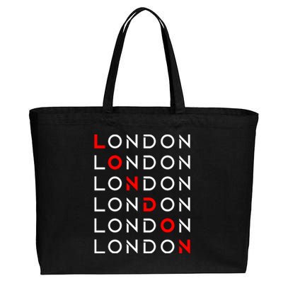 London Cotton Canvas Jumbo Tote