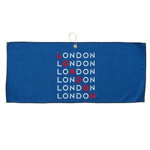 London Large Microfiber Waffle Golf Towel