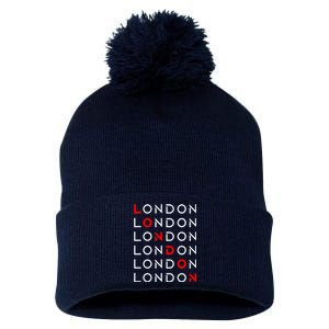 London Pom Pom 12in Knit Beanie