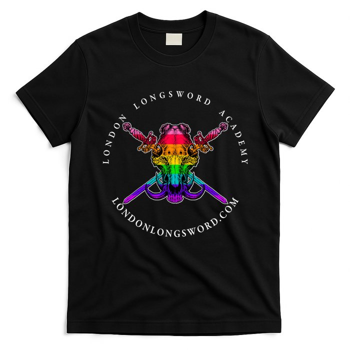 London Longsword Academy Rainbow Boar Skull T-Shirt