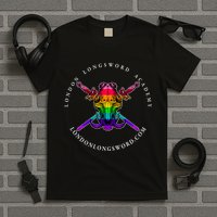 London Longsword Academy Rainbow Boar Skull T-Shirt