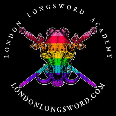 London Longsword Academy Rainbow Boar Skull T-Shirt