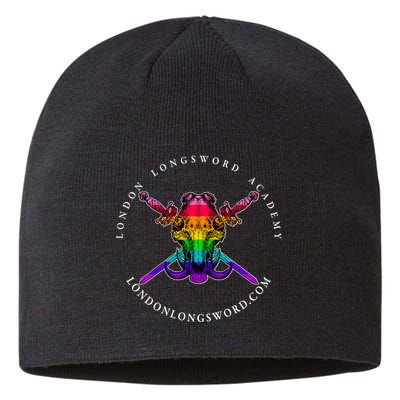 London Longsword Academy Rainbow Boar Skull Sustainable Beanie