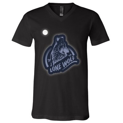 Lone Wolf V-Neck T-Shirt