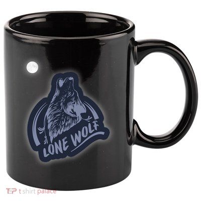 Lone Wolf 11oz C Handle Ceramic Mug