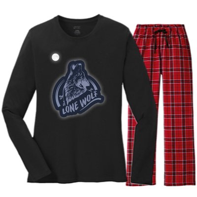 Lone Wolf Women's Long Sleeve Flannel Pajama Set 