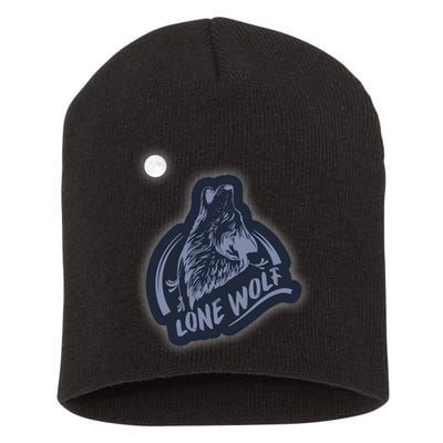 Lone Wolf Short Acrylic Beanie