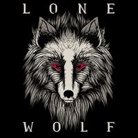 Lone Wolf Red Eyes USA-Made Doggie Bandana