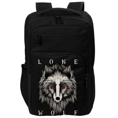 Lone Wolf Red Eyes Impact Tech Backpack