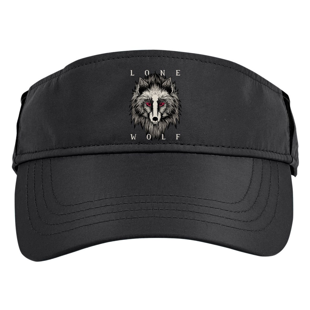 Lone Wolf Red Eyes Adult Drive Performance Visor