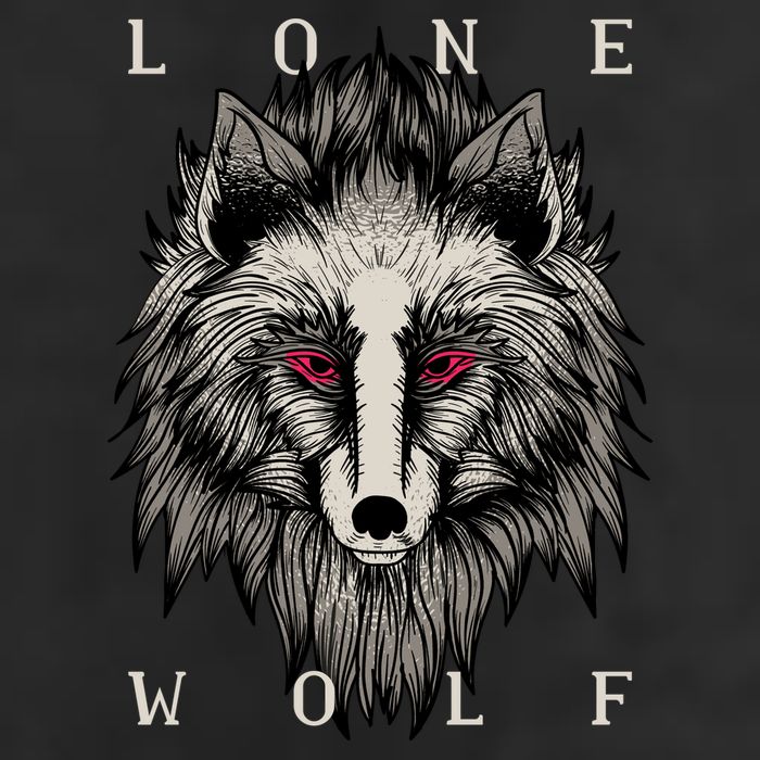 Lone Wolf Red Eyes Adult Drive Performance Visor