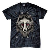 Lone Wolf Red Eyes Tie-Dye T-Shirt