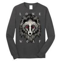 Lone Wolf Red Eyes Long Sleeve Shirt