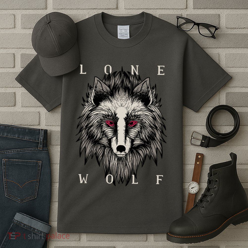 Lone Wolf Red Eyes Tall T-Shirt