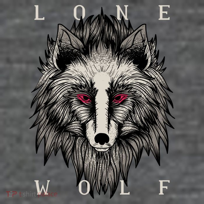 Lone Wolf Red Eyes Tall T-Shirt