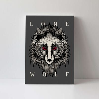 Lone Wolf Red Eyes Canvas