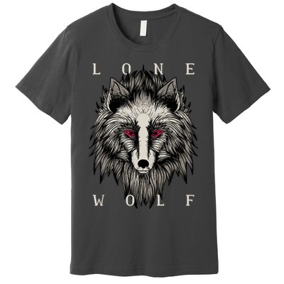 Lone Wolf Red Eyes Premium T-Shirt