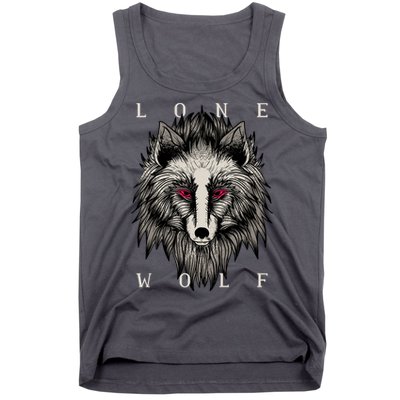 Lone Wolf Red Eyes Tank Top