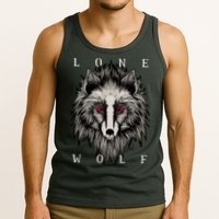 Lone Wolf Red Eyes Tank Top
