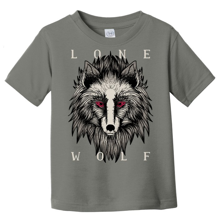 Lone Wolf Red Eyes Toddler T-Shirt