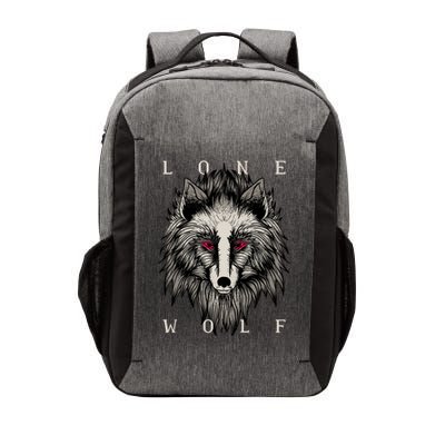 Lone Wolf Red Eyes Vector Backpack