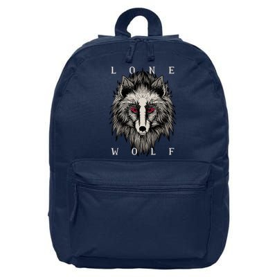 Lone Wolf Red Eyes 16 in Basic Backpack