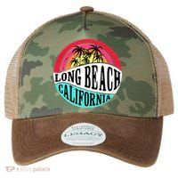 Long Beach California Retro Circle Legacy Tie Dye Trucker Hat