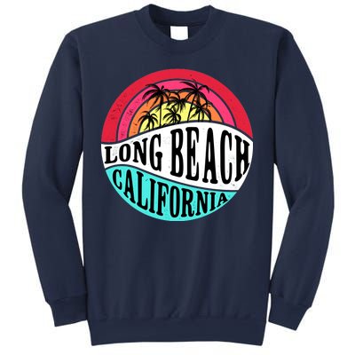 Long Beach California Retro Circle Sweatshirt