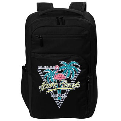 Long Beach California Retro Vibe Impact Tech Backpack