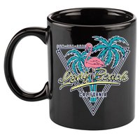 Long Beach California Retro Vibe 11oz C Handle Ceramic Mug