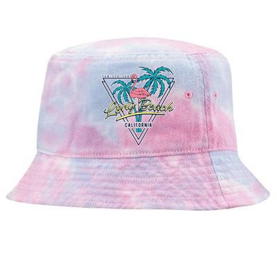 Long Beach California Retro Vibe Tie-Dyed Bucket Hat