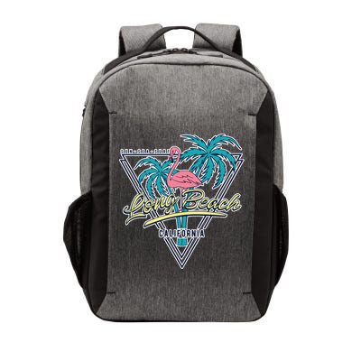 Long Beach California Retro Vibe Vector Backpack