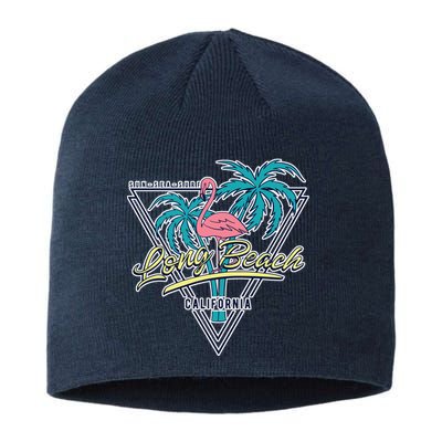 Long Beach California Retro Vibe Sustainable Beanie