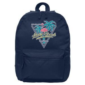 Long Beach California Retro Vibe 16 in Basic Backpack