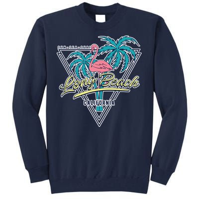 Long Beach California Retro Vibe Tall Sweatshirt