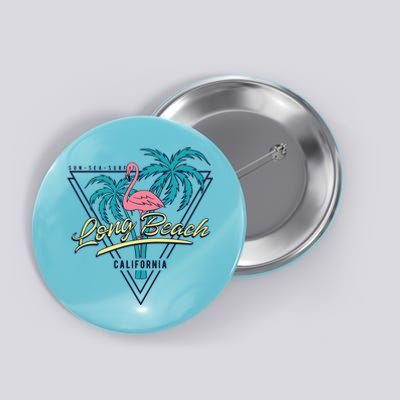 Long Beach California Retro Vibe Button