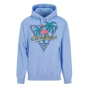 Long Beach California Retro Vibe Unisex Surf Hoodie