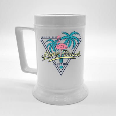 Long Beach California Retro Vibe Beer Stein