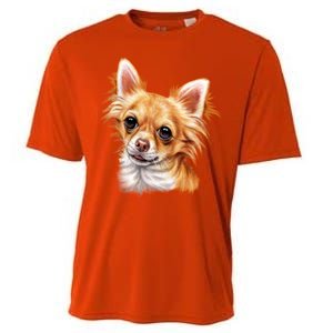 Long Haired Chihuahua Cooling Performance Crew T-Shirt