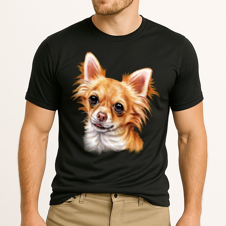 Long Haired Chihuahua Performance Shirt