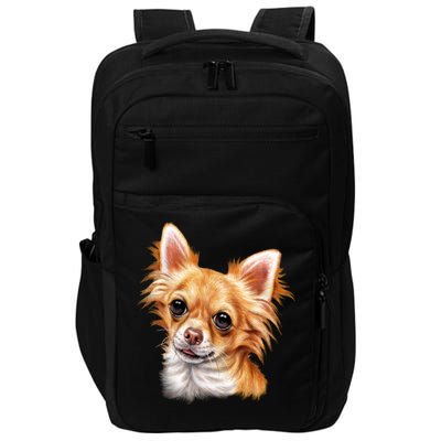 Long Haired Chihuahua Impact Tech Backpack