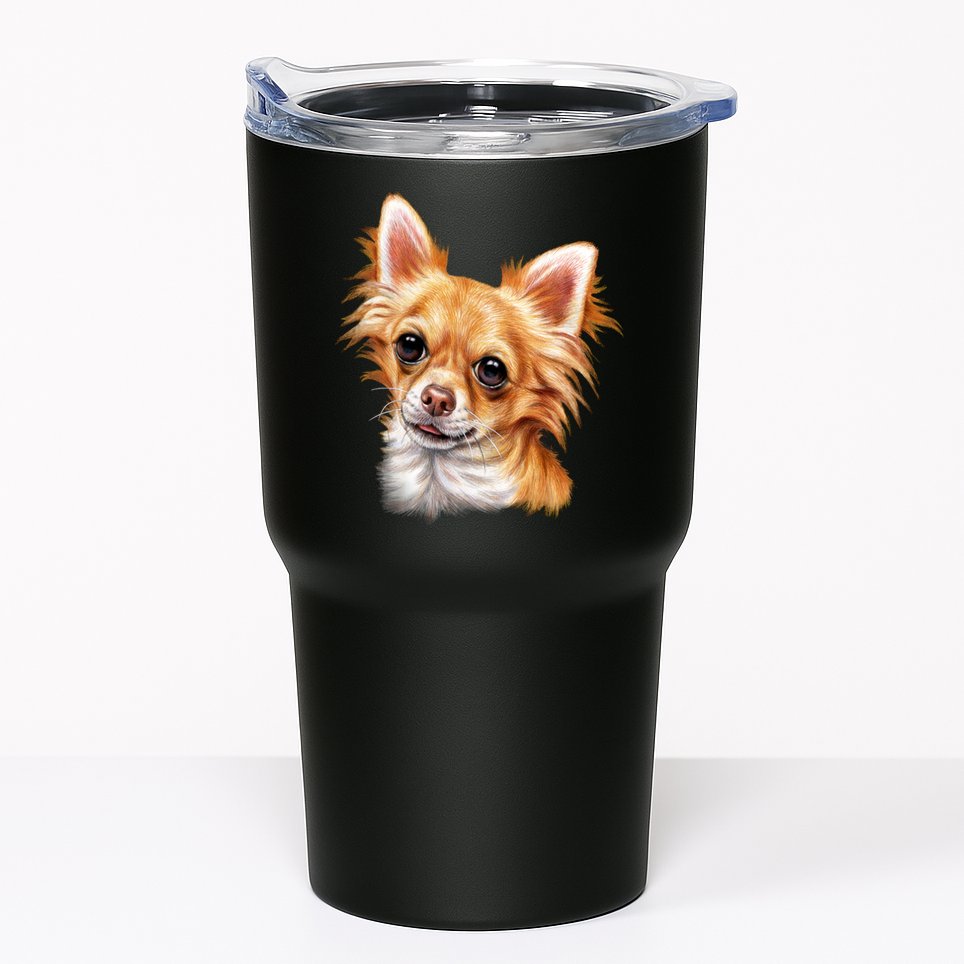 Long Haired Chihuahua Tumbler