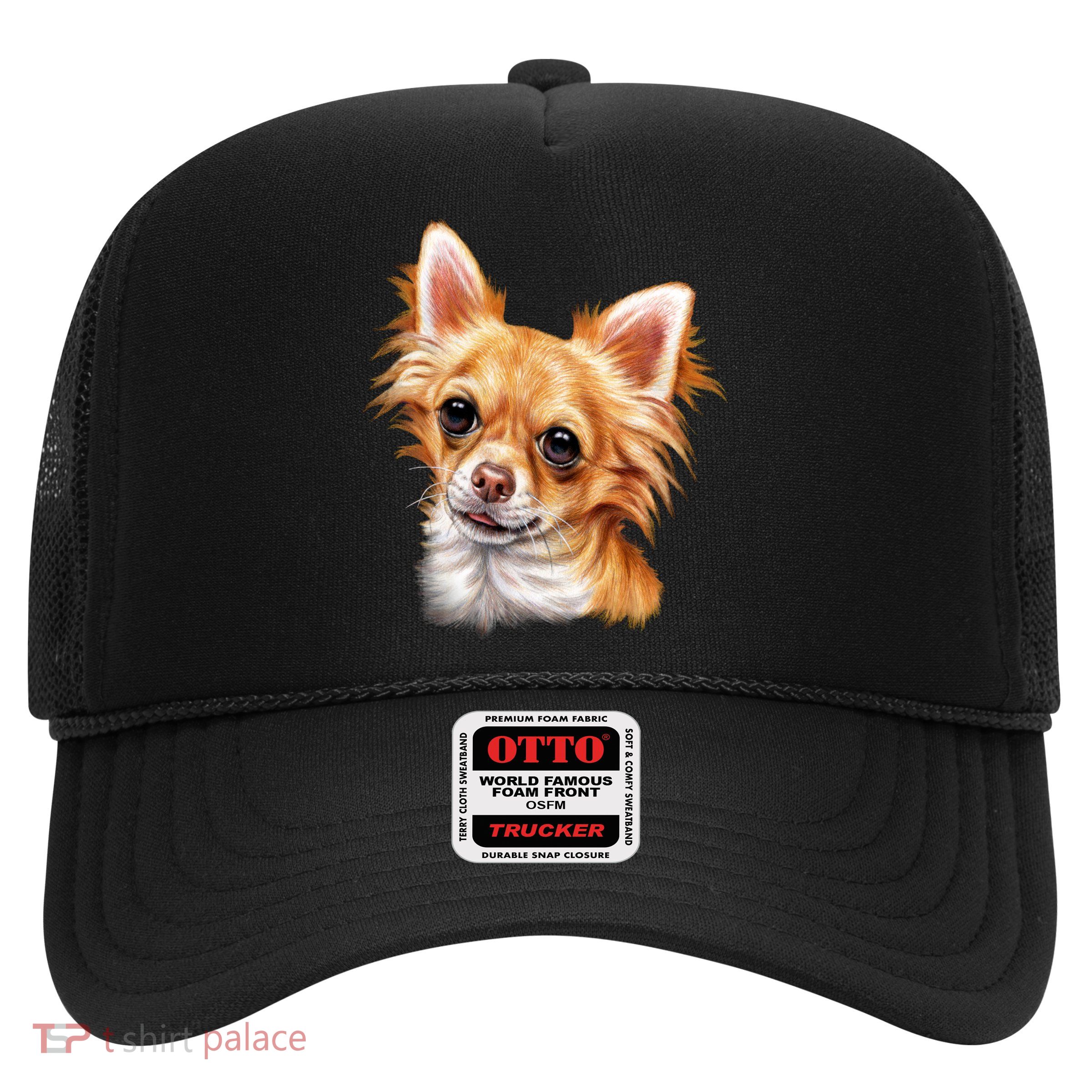 Long Haired Chihuahua Trucker Hat