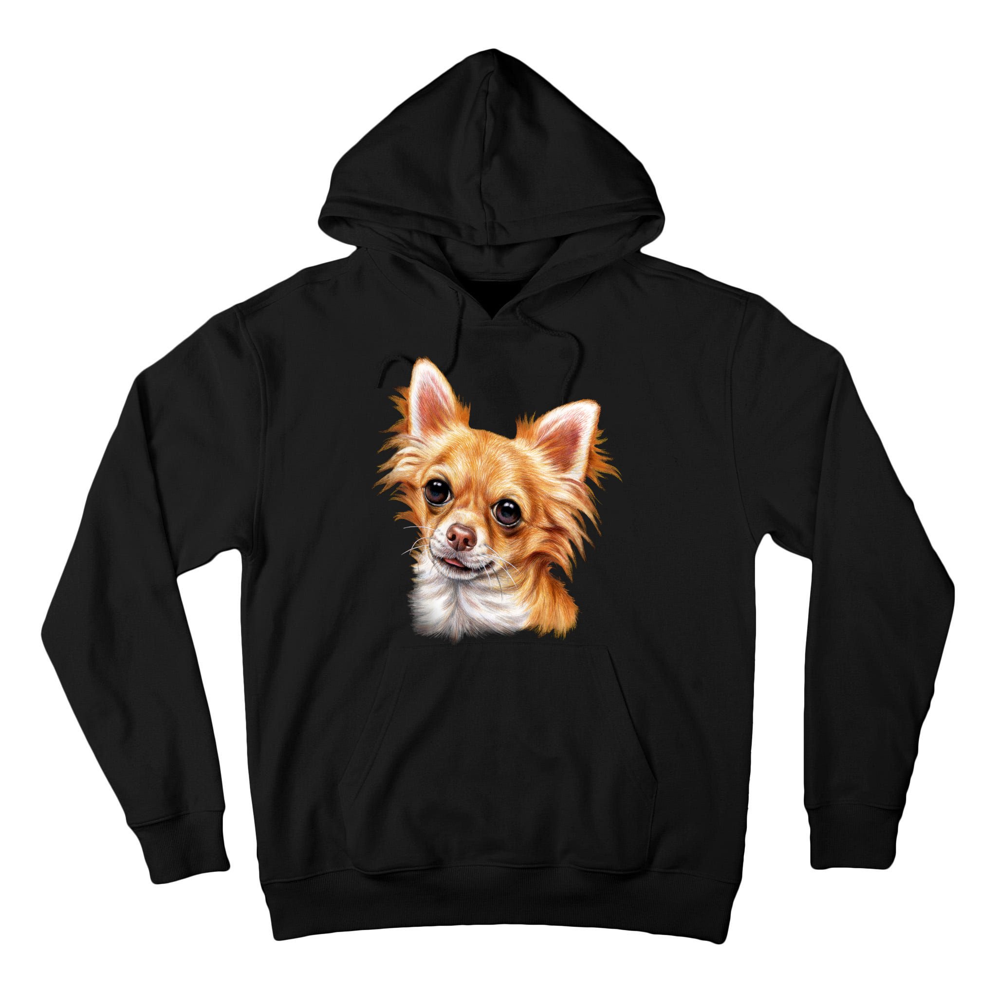 Long Haired Chihuahua Tall Hoodie